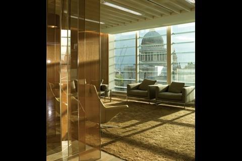 Client waiting area overlooking St Paul’s